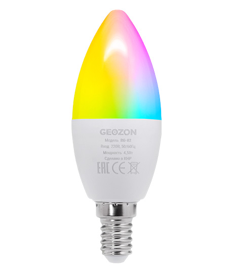 Фотография GEOZON LED лампа RGB / E14