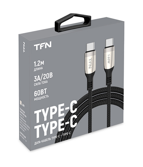Фотография TFN кабель TypeC-TypeC blaze 60W 1.2m